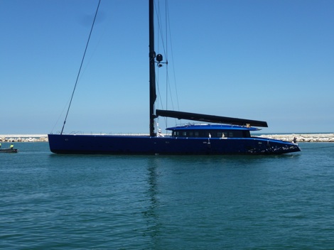 Image for article Wally launches world's largest carbon-fibre sloop